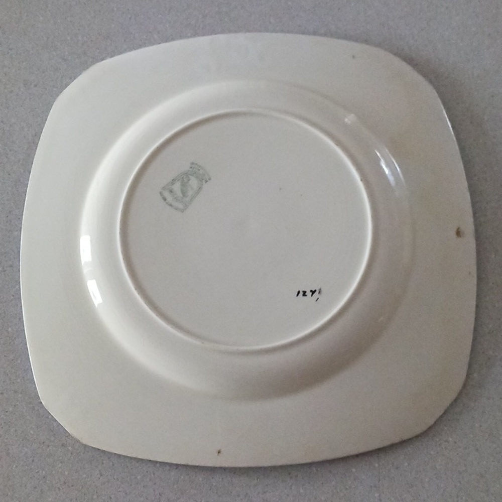 Coronet Ware Art Deco Single 9.5" Square Plate - Picture 2 of 8